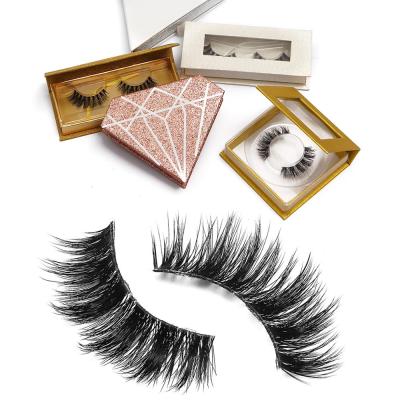 China Natural Soft Silk Mink Eyelashes 3D Custom False Eyelashes Bundle Unique Lashes for sale