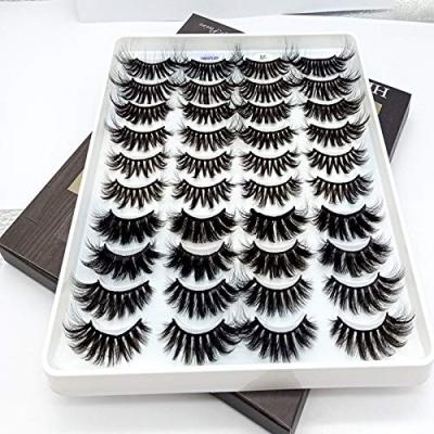 China Best Selling Thick Clean False Eyelash Hand Made Brand 100% Real Mink Fur Eyelash Makeup Products Material for sale