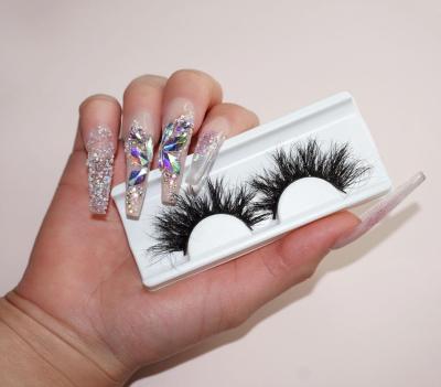 China Thick Wholesale Custom Packaging Eyelashes Own Brand 100% Real Mink Lashes 3D Mink Eyelashes Private Label for sale