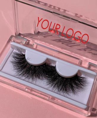 China Wholesale Thick 3D Mink Eyelash Free Sample Full Strip Lashes 25mm Handmade Mink Eyelash 25mm Private Label Lashes Custom Seller for sale