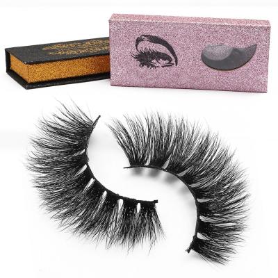 China Real 3d Siberian Wholesale Soft Natural Mink Strip Fake Lashes 3d Mink Eyelashes Private Label own brand eyelashes for sale