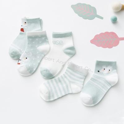 China Kawaii Cotton Cartoon Breathable Baby Socks Newborn Custom Kids for sale