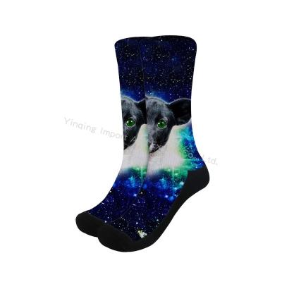 China Sublimation QUICK DRY Custom Blank Logo Socks Digital Seamless Print Socks Crew Cotton Bamboo Sports Recycling SOCKS for sale