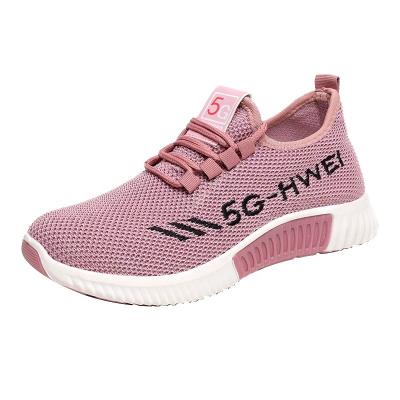 China Cushioning Breathable Mesh Platform Sneakers Women Soft Flats Ladies Casual Running Shoes for sale