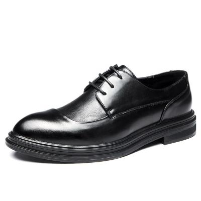 China Wedding Led Massage Toe Leather Dress Shoes Designer Shoes Lace Up Synthetic Leather Male Formal Shoes for sale