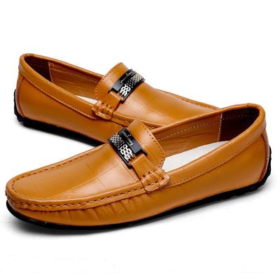 China Professional Manufacture Massage Loafer Cheap Leather Shoes Men Casual for sale