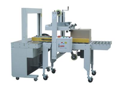 China 1200W Automatic Carton Box Sealing Machine Auto Case Sealer And Strapping for sale