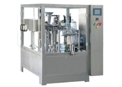 China Shaped Bag Filling Sealing Premade Pouch Machine 2.2 Kw Power CE Certification for sale