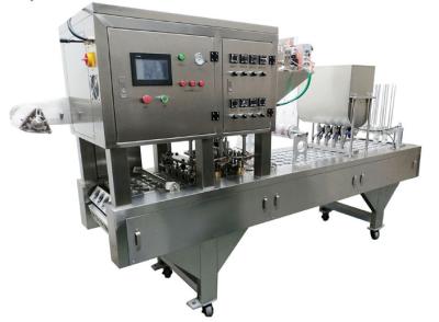 China Industrial Ice Cream Cup Filling Machine , Plastic Cup Filling And Sealing Machine for sale