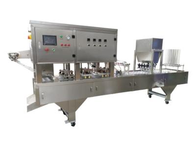 China Stainless Steel Filling Capping Machine , Plastic Cup Filling And Sealing Machine for sale