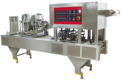 China Stainless Steel Jelly Cup Filling Sealing Machine 0.75KW Electric Motor Power for sale