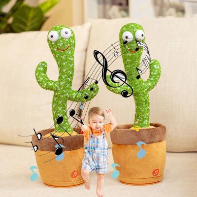 China Talking Cactus Toy Stuffed Toy Dancing Cute Dancing Electric Stuffed Plush Cactus for sale