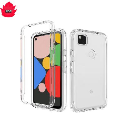 China Anti-drop Custom For Google Pixel 5 Case Ultra Thin Soft TPU 2 In 1 Back Cover Phone Cases For Google Pixel 4A 4XL for sale