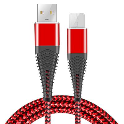 China Shell Data Cable Mermaid Fishbone Nylon Braided Data Cable Aluminum Mermaid Mobile Phone Cable Wholesale for sale