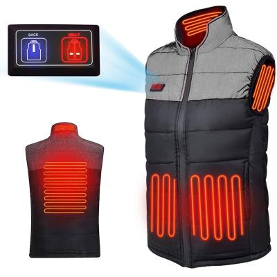 China 5V USB Heating Waterproof Outdoor Heated Vest Jacket Electric Smart Filling Warm Vest Heat In Winter Men's Warm Clothes for sale