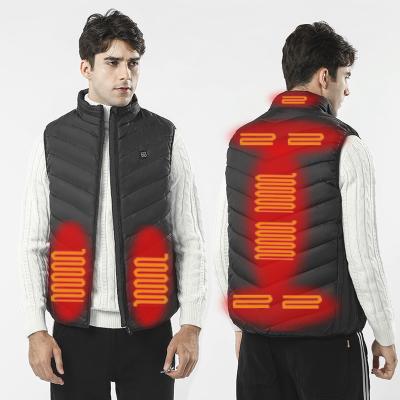 China Waterproof OEM Heated Electric Heater Rechargeable Unisex Smart Vest Jacket Vest 5VUSB Outdoor Skiing Fishing Hiking Hike Heater for sale