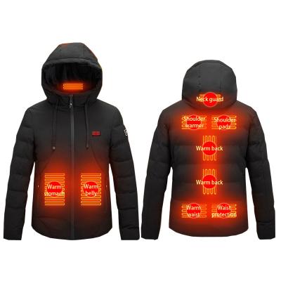 China Anti-wrinkle OEM Heated Jacket 5V USB Heating Shirt Hooded Coat Electric Thermal Clothing Hunting Warm Vest Winter Skiing Fishing Camp for sale