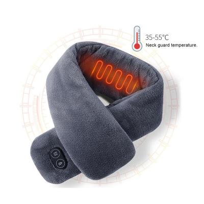 China Heater To Keep Winter Newest Graphene Electric Scarf Heater USB Warm Outdoor Massage Neck Warmer Heated for sale