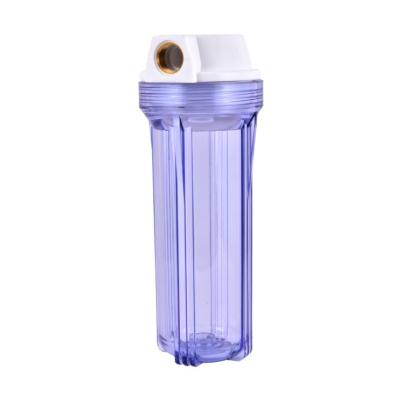 China 10 Inch Outdoor Transparent Water Filter Cartridge Housing For RO Water Filter for sale