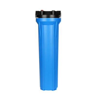 China Outdoor plastic thin blue purifier pp drinking 20 inch water filter housing water purifier for sale