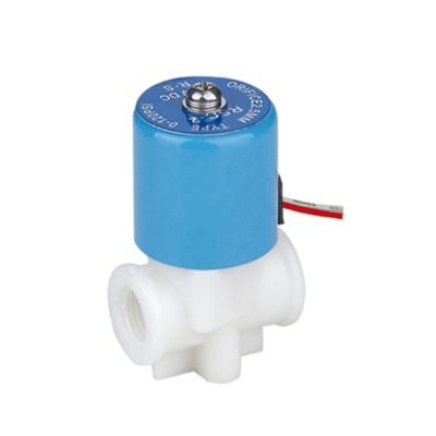 China Kitchen 12volt 2.5mm Mini Orifice Home Food Grade PP Plastic RO Solenoid Valve For Drinking Water for sale