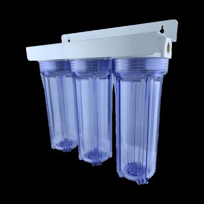 China Outdoor 3 Stage Counter Under Sink Filter Purifier System Home Whole House Water Filter for sale