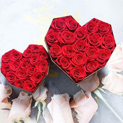 China Preserved Long Lasting Preserved Rose Rose Hot Summer Flower Amazon Preserved Flowers In Gift Box For Girlfriend Gift Preserved Flowers In Gift Box for sale