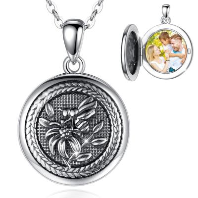 China FASHIONABLE Memorial Pendant Jewelry Merryshine Pendant Necklace 925 Sterling Silver Round Shaped Photo for sale