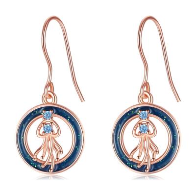 China Merryshine TRENDY 925 Sterling Silver Unique Luxury Jellyfish Design Drop Earrings For Women for sale