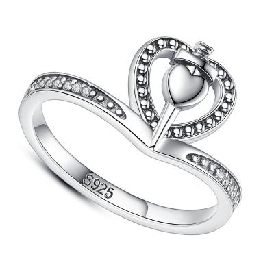 China Latest FASHIONABLE 925 Sterling Silver Heart Shaped Rings Merryshine fashion valentines gift for sale