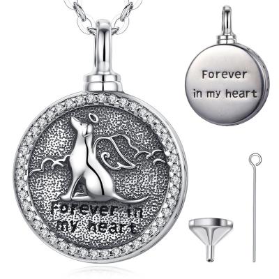 China Vintage Merryshine Cremation Memory Jewelry Memorial Pet Urn Pendant Necklace For Ashes for sale