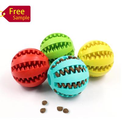 China Supplier Free Sample Viable Free Sample Food Rubber Pet Bite Ball Chew Dog Chew Dog Interactive Interactive Toy for sale