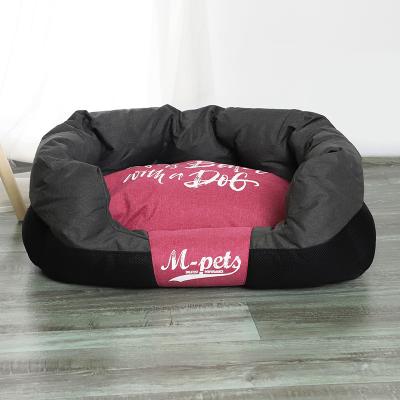 China Breathable Newcomer Pet Sofa Chew Proof Indoor Luxury Dog Bed High Quality Dog Bed Pink for sale