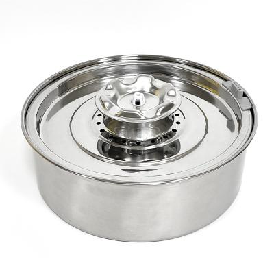 China 2L UFO 2L Stainless Steel Cat Water Dispenser Low Noise Intelligent Automatic Pet Water Fountain for sale