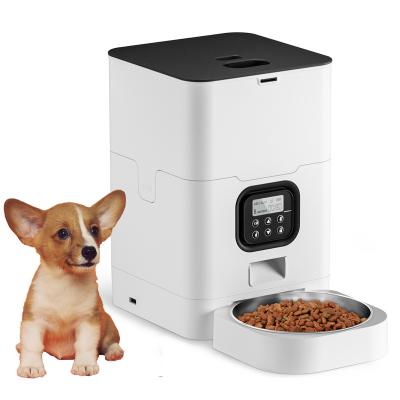 China Auto Dog Automatic Pet Feeder One Day 4 Meal Smart Dog Products Dog Feeder for sale