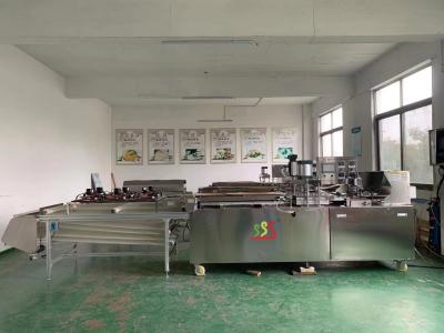 China 10 - 50mm Alloy Steel Tortilla Production Line PLC Control System 800 - 3000pcs/Hour for sale