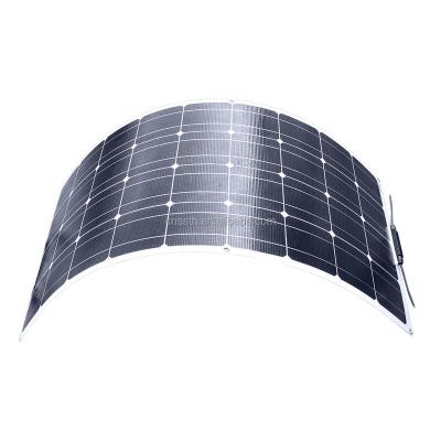 China 50w 160w 1000 watt 1kw 24v kit thin film custom shaped adhesive flexible solar panel 125mmx125mm for sale