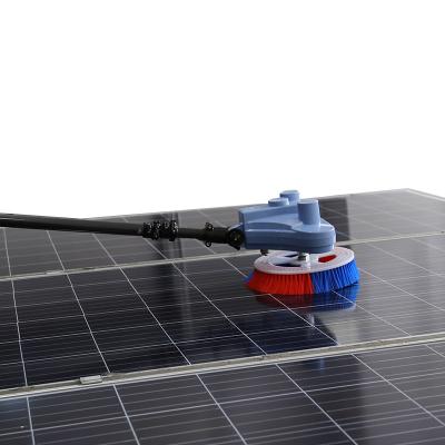 China Best Alloy OEM Factory Power Supply Solar Panel Cleaning Tool Double Rotate Sweep Solar Panel Cleaning Machine for sale