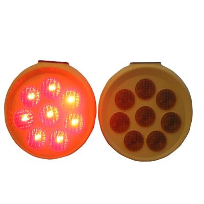 China Solar Sunflower strobe solar Amber LED Flashing led traffic warning light for road safety for sale