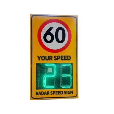 China speed LED solar powered traffic car radar detector for sale