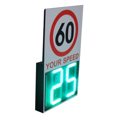 China Solar LED Aluminum outdoor detector radar traffic speed sign for Brazil for sale