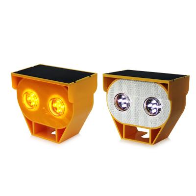 China High bright solar Synchronous flashing warning cat's eye for barrier for sale