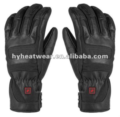 China Keep Warm In Cold Condition Leather Motorcycle Gloves , Rechargeable Heated Motorcycle Gloves for sale