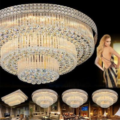 China 116W Bedroom Suspended Hanging Chandeliers Modern Crystal Led Lamp Ceiling Lighting For Living Room Decorative for sale