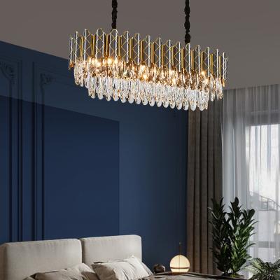 China Modern Indoor Decorative Chandelier Linear Light For Indoor Elegant Crystal Chandelier Lights lucxy lamp for sale