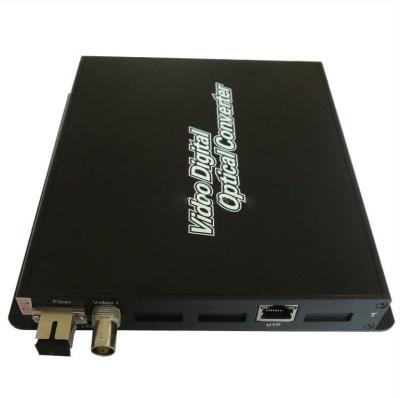 China Fttx 1 Channel Digital Fiber Ethernet Video Media Converter With BNC FC ST Connector for sale