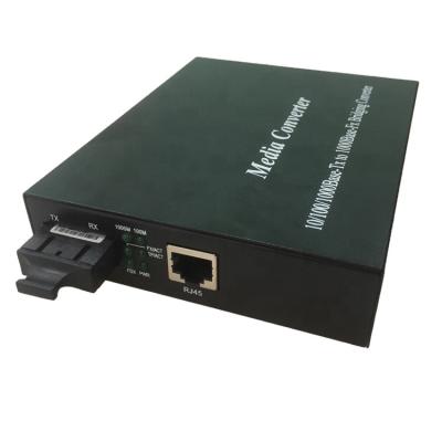 China Fttx 10 100 1000 Base Tx 100 Base FX rj45 Fiber Optic Media Converter for sale