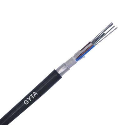 China Overhead Loose Tube Stranding Steel Wire Strength GYTA Fiber Optic Cable for sale