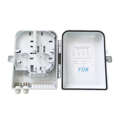 China Outdoor Use FTTH Outdoor Wall Pole Mounted Waterproof 16 Core Fiber Optic Splitter Box for sale