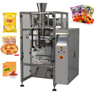 China Food Biscuit Vertical Biscuit Chip Sauce Plastic Bag Packing Machine High Speed ​​Fully Automatic Weighing Granular Vertical for sale